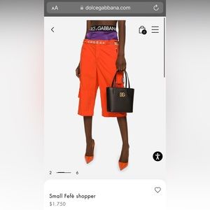 *SOLD* Authentic - Dolce and Gabbana - Small Fefe Shopper Tote